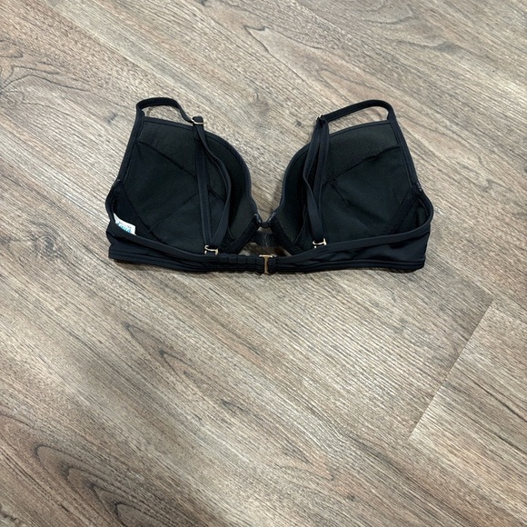 La Vie En Rose Swim Black Underwire Bikini Top Medium - Picture 3 of 5